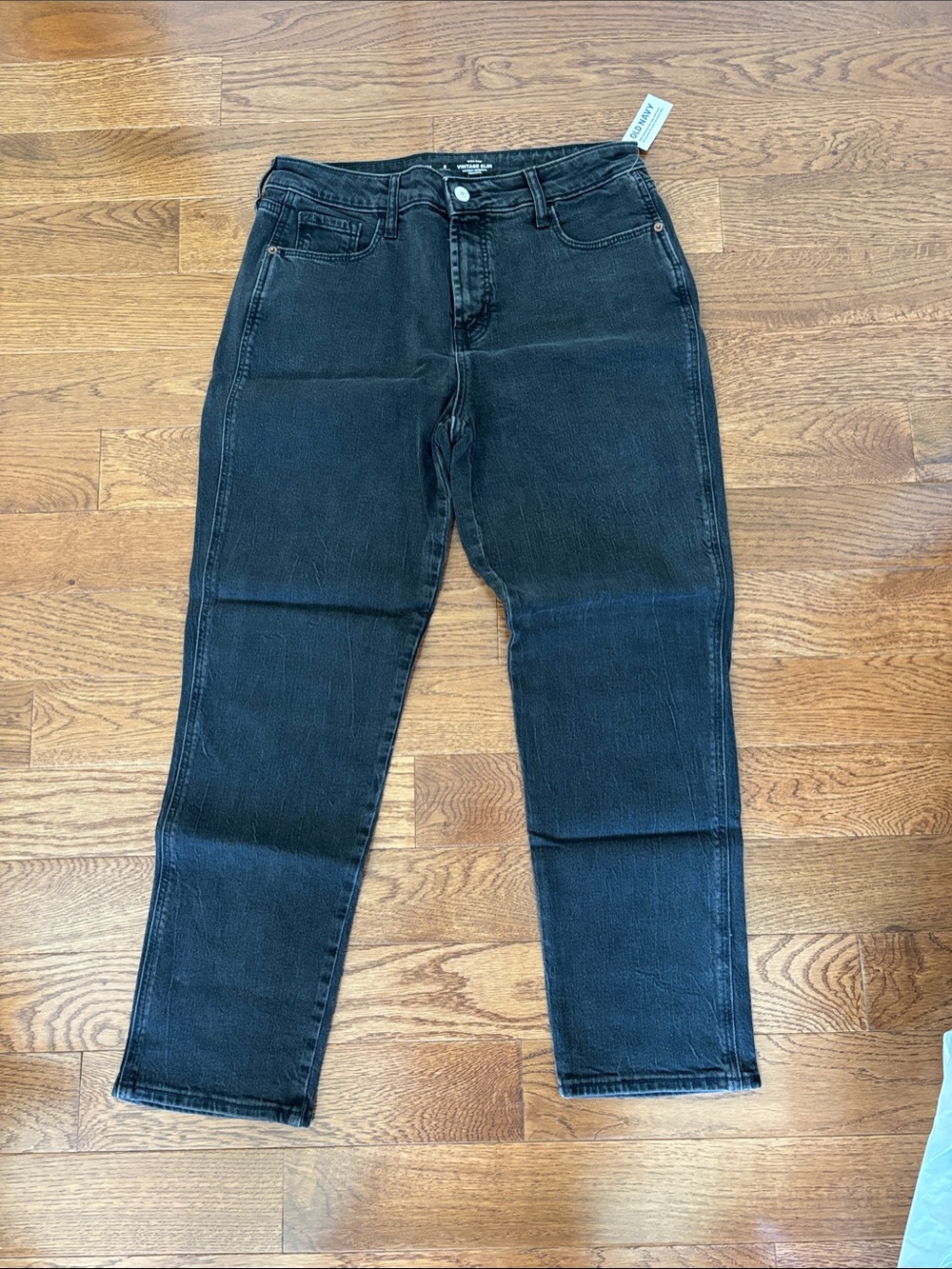 NWT- Old Navy Black High-Rise Vintage Slim Jeans